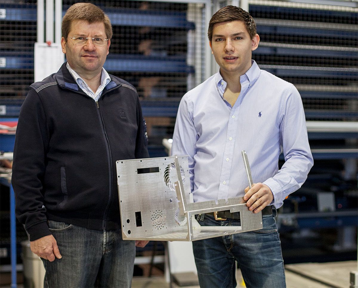 Photo : Peter Lamberth, ingénieur diplômé en économie et directeur général de l'entreprise (à gauche), et Andreas Lamberth, directeur adjoint.