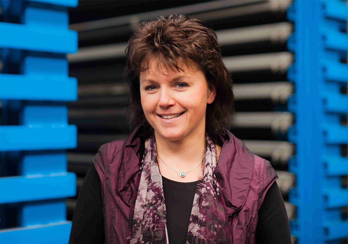 Bild: Christel Schreiber, Geschäftsführerin der mks Metallbau Schreiber GmbH