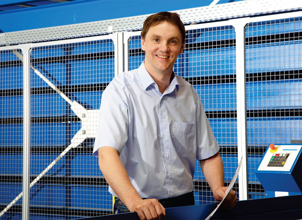 Picture: Heiko Bucher, Head of the Production Team at the KRONES plant in Nittenau